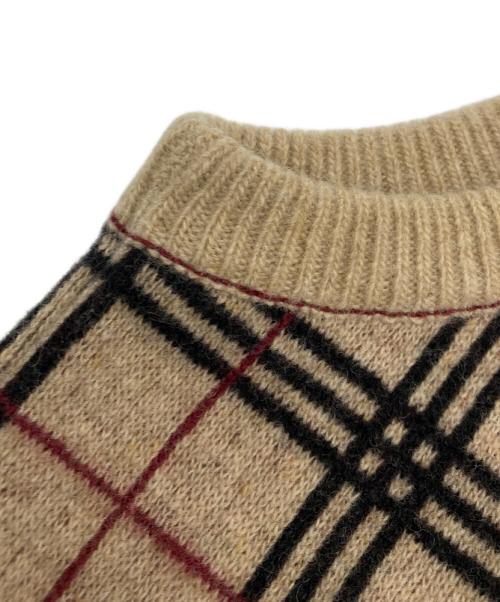 BURBERRY LONDON（バーバリーロンドン）BURBERRY LONDON (バーバリーロンドン) ノバチェックニットベスト ブラウン サイズ:Sの古着・服飾アイテム