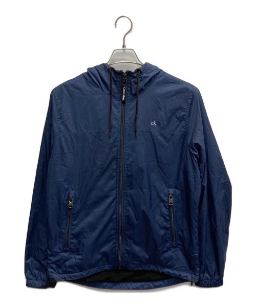 Calvin Klein（カルバンクライン）Calvin Klein (カルバンクライン) ナイロンジャケット ネイビー サイズ:Sの古着・服飾アイテム