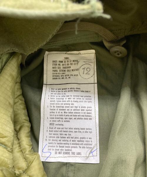 US ARMY（ユーエスアーミー）US ARMY (ユーエスアーミー) M65 フィッシュテールパーカー グリーン サイズ:Sの古着・服飾アイテム