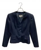 Christian Dior COORDONNEESクリスチャン ディオール）の古着「ノーカラージャケット」｜ネイビー