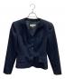Christian Dior coordonnees（クリスチャン ディオール）の古着「ノーカラージャケット」｜ネイビー