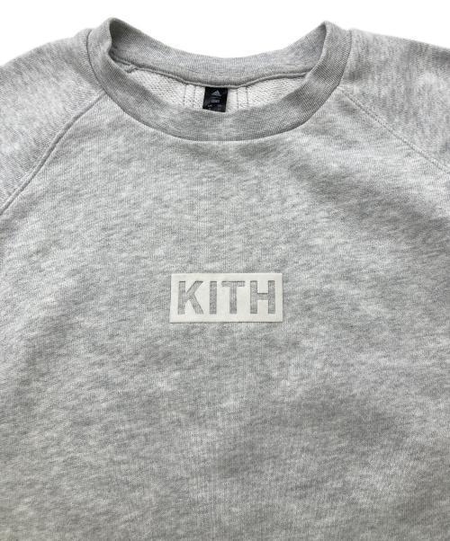 adidas（アディダス）adidas (アディダス) KITH (キス) 21FW TELLEX SWEAT グレー サイズ:Mの古着・服飾アイテム