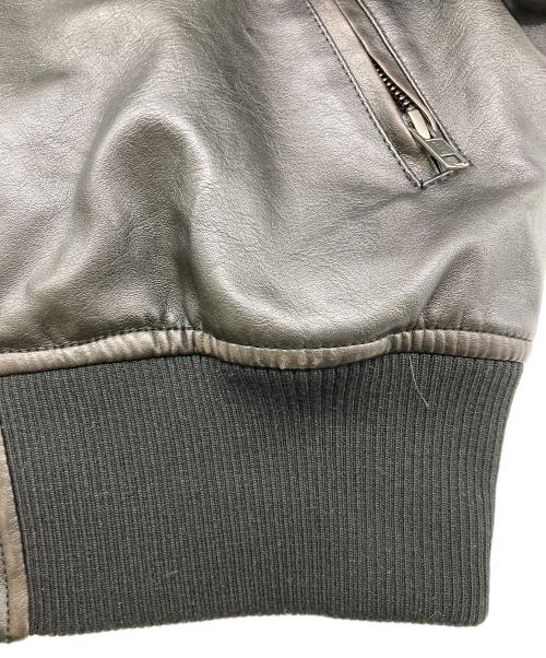 X-GIRL（エックスガール）X-GIRL (エックスガール) DISTRESSED FAUX LEATHER COMPACT BLOUSON ブラック サイズ:O/S 未使用品の古着・服飾アイテム