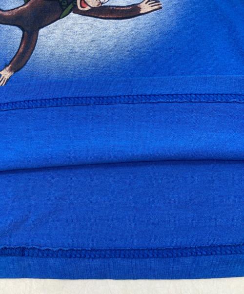 Hanes（ヘインズ）Hanes (ヘインズ) 古着プリントTシャツ ブルー サイズ:Mの古着・服飾アイテム