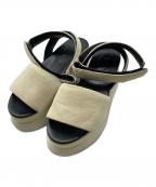 MM6 Maison Margielaエムエムシックスメゾンマルジェラ）の古着「スエードサンダル」｜ベージュ