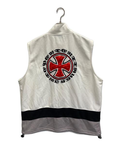 INDEPENDENT（インディペンデント）INDEPENDENT (インディペンデント) ベスト ホワイト サイズ:Lの古着・服飾アイテム