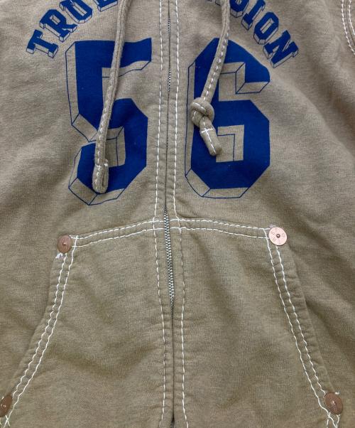 TRUE RELIGION（トゥルー レリジョン）TRUE RELIGION (トゥルー レリジョン) ジップパーカー ブラウン サイズ:Sの古着・服飾アイテム