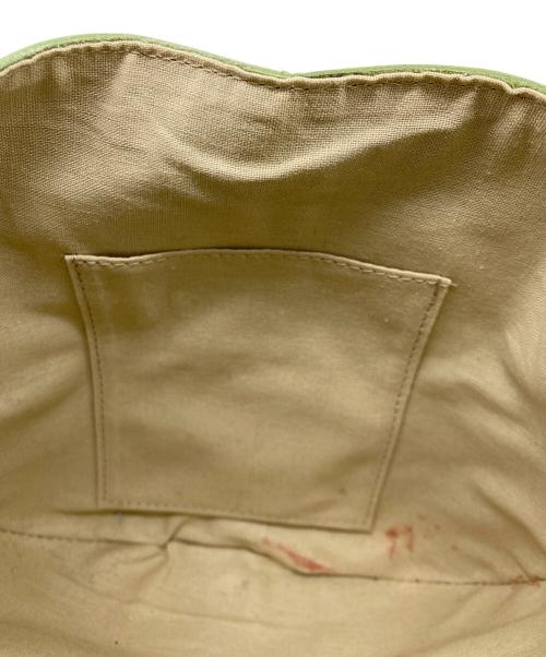 MARROW（マロウ）marrow (マロウ) Ring Cradle　トートバッグ グリーンの古着・服飾アイテム