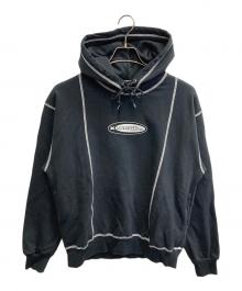X-LARGE（エクストララージ）の古着「OVAL LOGO PULLOVER HOODED SWEATSHIRT」｜ブラック
