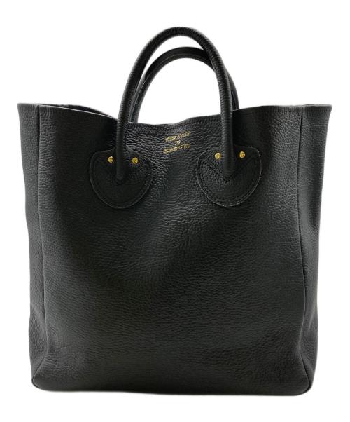 YOUNG & OLSEN The DRYGOODS STORE（ヤングアンドオルセン ザ ドライグッズストア）YOUNG & OLSEN The DRYGOODS STORE (ヤングアンドオルセン ザ ドライグッズストア) EMBOSSED LEATHER TOTE ブラックの古着・服飾アイテム