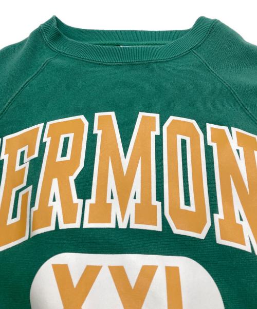 Champion REVERSE WEAVE（チャンピオン リバース ウィーブ）Champion REVERSE WEAVE (チャンピオン リバース ウィーブ) ラグランスリーブスウェットトレーナー グリーン サイズ:Lの古着・服飾アイテム