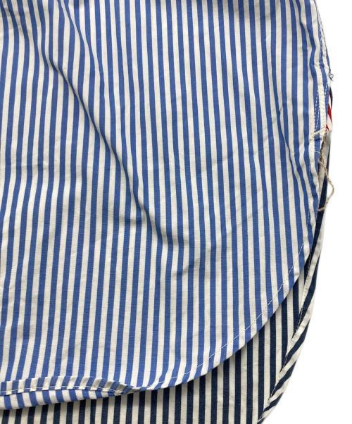 BONCOURA（ボンクラ）BONCOURA (ボンクラ) プルオーバーストライプシャツ レッド×ブルー サイズ:40の古着・服飾アイテム