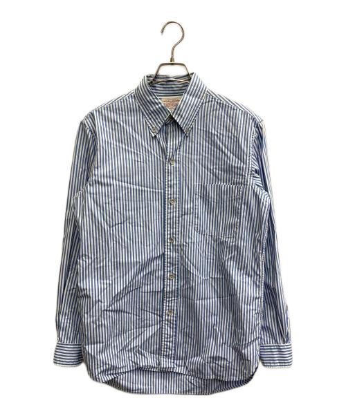 BONCOURA（ボンクラ）BONCOURA (ボンクラ) ストライプシャツ スカイブルー サイズ:38の古着・服飾アイテム