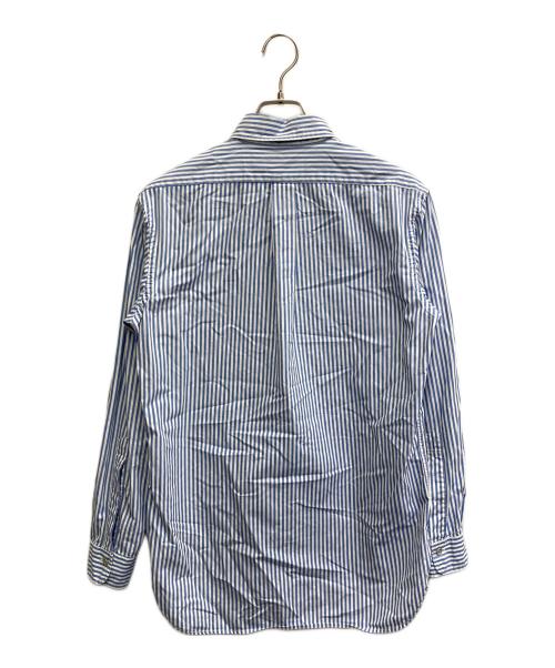 BONCOURA（ボンクラ）BONCOURA (ボンクラ) ストライプシャツ スカイブルー サイズ:38の古着・服飾アイテム