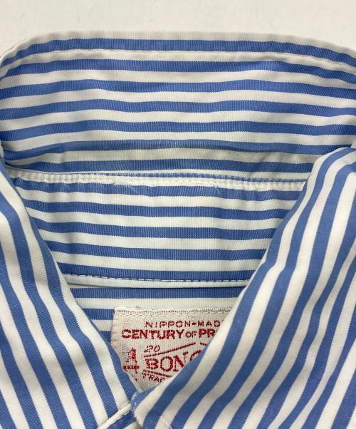 BONCOURA（ボンクラ）BONCOURA (ボンクラ) ストライプシャツ スカイブルー サイズ:38の古着・服飾アイテム