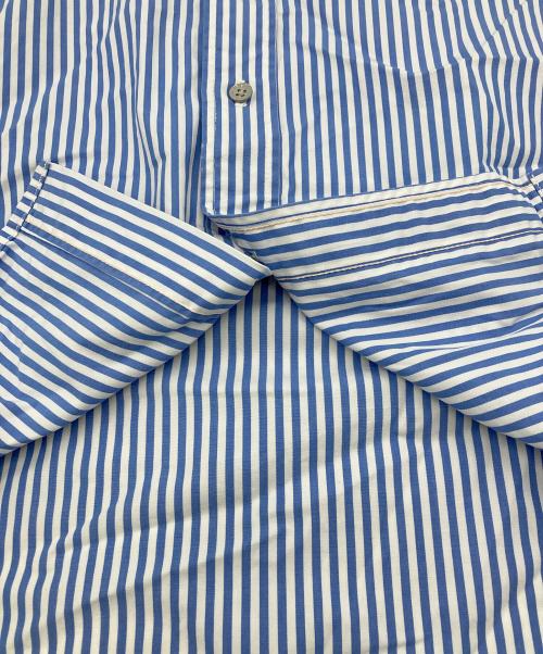 BONCOURA（ボンクラ）BONCOURA (ボンクラ) ストライプシャツ スカイブルー サイズ:38の古着・服飾アイテム