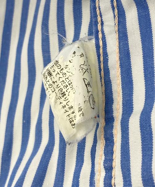 BONCOURA（ボンクラ）BONCOURA (ボンクラ) ストライプシャツ スカイブルー サイズ:38の古着・服飾アイテム