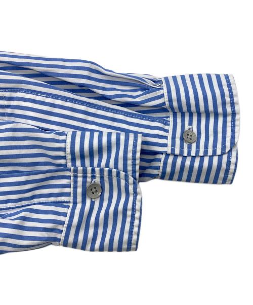 BONCOURA（ボンクラ）BONCOURA (ボンクラ) ストライプシャツ スカイブルー サイズ:38の古着・服飾アイテム