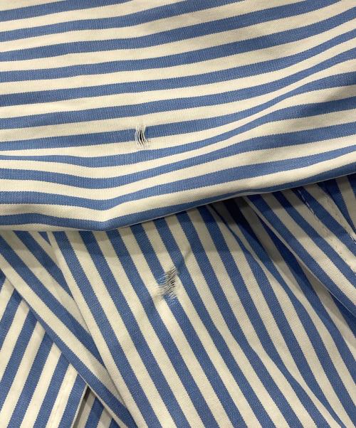 BONCOURA（ボンクラ）BONCOURA (ボンクラ) ストライプシャツ スカイブルー サイズ:38の古着・服飾アイテム