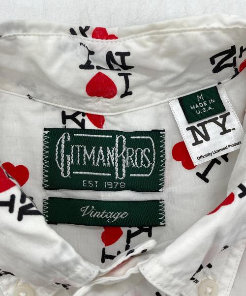 GITMAN BROS（ギットマンブラザーズ）GITMAN BROS (ギットマンブラザーズ) I LOVE NYシャツ ホワイト サイズ:Mの古着・服飾アイテム