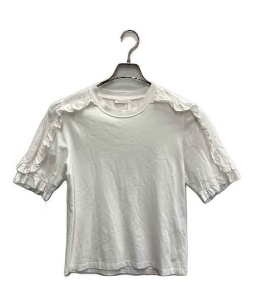 SEE BY CHLOE（シーバイクロエ）SEE BY CHLOE (シーバイクロエ) 切替カットソー ホワイト サイズ:Sの古着・服飾アイテム