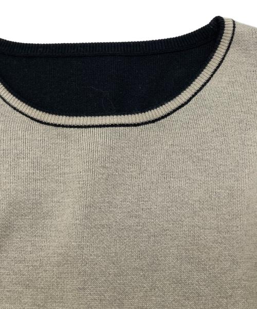 自由区（ジユウク）自由区 (ジユウク) 洗える/マルチウェイ リバーシブルニット セットアップ ベージュ サイズ:Lの古着・服飾アイテム