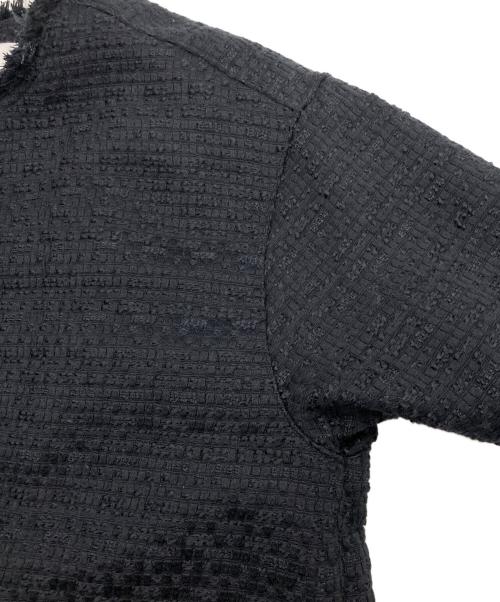 SHIPS any（シップスエニィ）SHIPS any (シップスエニィ) スラブツイードショートジャケット ネイビー サイズ:Fの古着・服飾アイテム