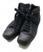 PRADAプラダ）の古着「ハイカットスニーカー」｜ブラック