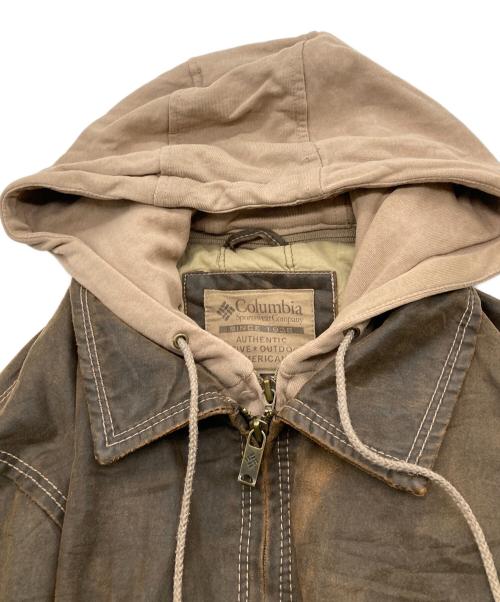 Columbia（コロンビア）Columbia (コロンビア) フードドッキングジャケット ブラウン サイズ:Lの古着・服飾アイテム