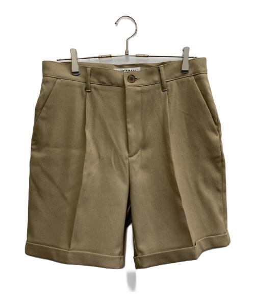 THEOREM（セオレム）THEOREM (セオレム) Turn up Sta-Pre Short Pants ベージュ サイズ:Lの古着・服飾アイテム