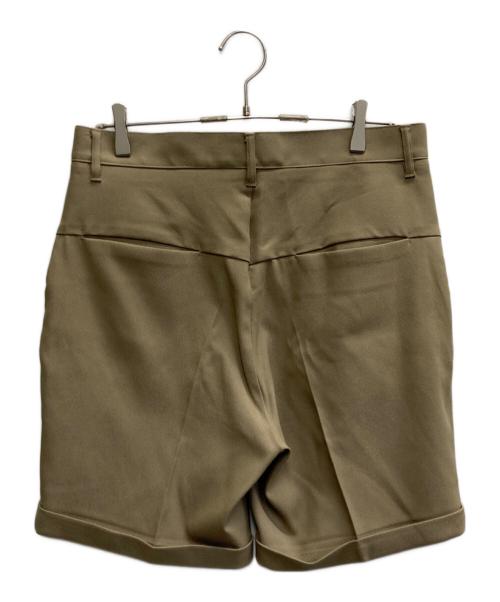 THEOREM（セオレム）THEOREM (セオレム) Turn up Sta-Pre Short Pants ベージュ サイズ:Lの古着・服飾アイテム