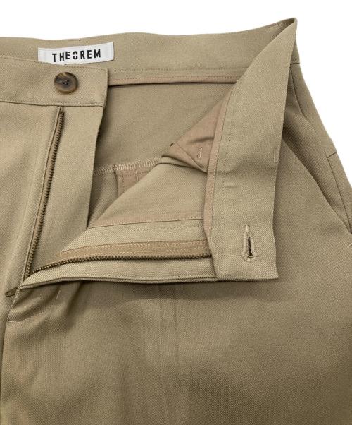 THEOREM（セオレム）THEOREM (セオレム) Turn up Sta-Pre Short Pants ベージュ サイズ:Lの古着・服飾アイテム