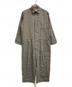 Veritecoeurヴェリテクール）の古着「グレンチェック オールインワン」｜グレー