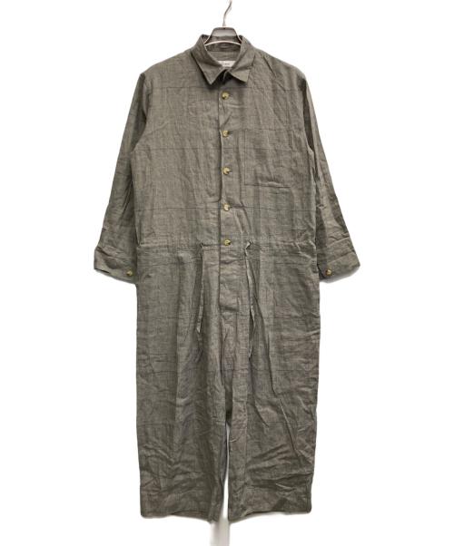 Veritecoeur（ヴェリテクール）Veritecoeur (ヴェリテクール) グレンチェック オールインワン グレー サイズ:フリーの古着・服飾アイテム