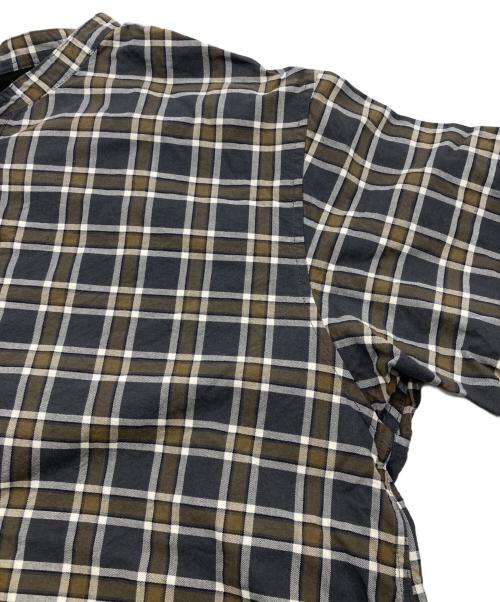 MHL（エムエイチエル）MHL (エムエイチエル) PLAINWEAVE COTTON CHECK グレー×ブラウン サイズ:Iの古着・服飾アイテム