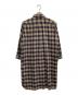 MARGARET HOWELL (マーガレットハウエル) チェックシャツワンピース ブラウン×ネイビー サイズ:I：6000円