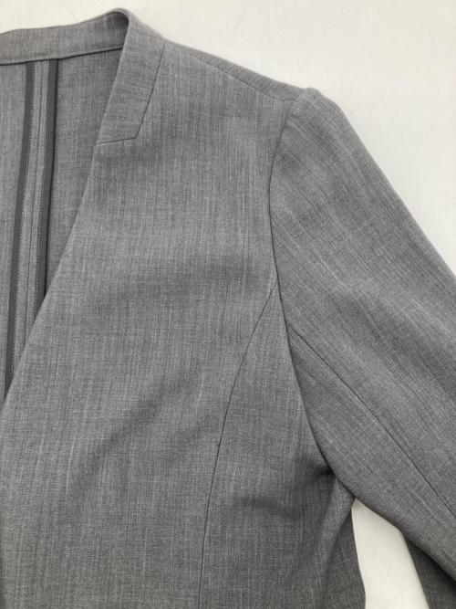 SOEJU（ソージュ）SOEJU (ソージュ) ウールライクノーカラージャケット グレー サイズ:Mの古着・服飾アイテム