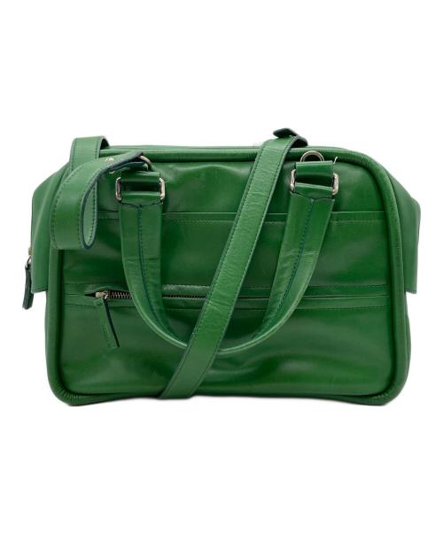 JIL SANDER NAVY（ジルサンダー ネイビー）JIL SANDER NAVY (ジルサンダー ネイビー) 2WAYボストンバッグ グリーンの古着・服飾アイテム