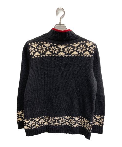 LAUREN RALPH LAUREN（ローレンラルフローレン）LAUREN RALPH LAUREN (ローレンラルフローレン) スキーノルディック柄ニット ブラック サイズ:Sの古着・服飾アイテム