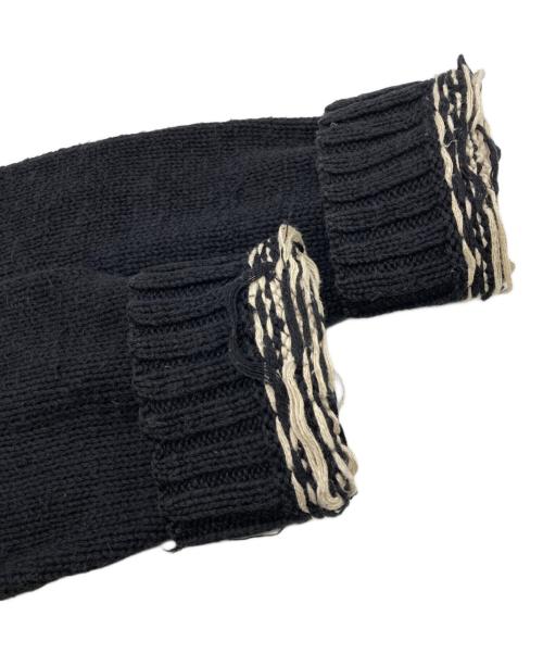 LAUREN RALPH LAUREN（ローレンラルフローレン）LAUREN RALPH LAUREN (ローレンラルフローレン) スキーノルディック柄ニット ブラック サイズ:Sの古着・服飾アイテム