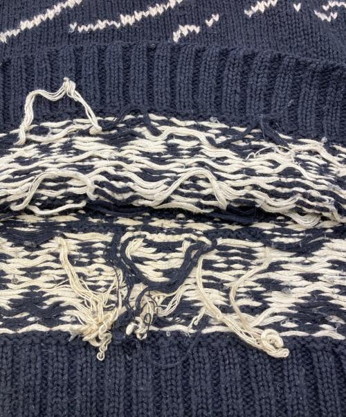 LAUREN RALPH LAUREN（ローレンラルフローレン）LAUREN RALPH LAUREN (ローレンラルフローレン) スキーノルディック柄ニット ブラック サイズ:Sの古着・服飾アイテム