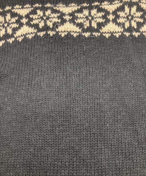 LAUREN RALPH LAUREN（ローレンラルフローレン）LAUREN RALPH LAUREN (ローレンラルフローレン) スキーノルディック柄ニット ブラック サイズ:Sの古着・服飾アイテム