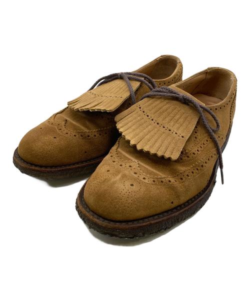 Tricker's（トリッカーズ）Tricker's (トリッカーズ) Needles (ニードルズ) 別注ギリーシューズデザインドレスシューズ ブラウン サイズ:8の古着・服飾アイテム