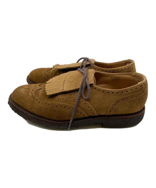 Tricker's（トリッカーズ）Tricker's (トリッカーズ) Needles (ニードルズ) 別注ギリーシューズデザインドレスシューズ ブラウン サイズ:8の古着・服飾アイテム