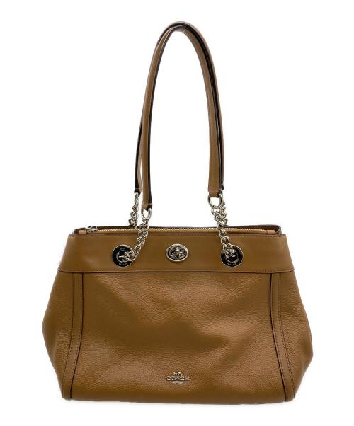 COACH（コーチ）COACH (コーチ) ハンドバッグ ブラウンの古着・服飾アイテム