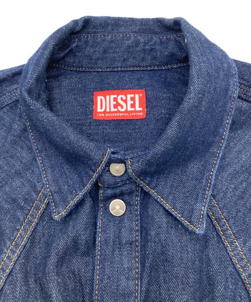 DIESEL（ディーゼル）DIESEL (ディーゼル) d-ocean western shirt インディゴ サイズ:Mの古着・服飾アイテム