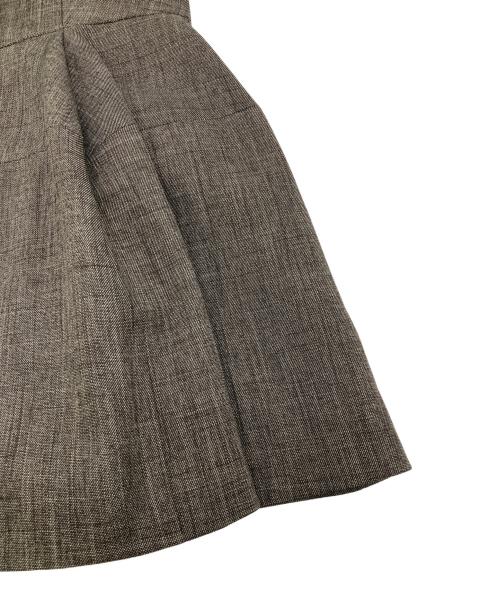 CADUNE（カデュネ）CADUNE (カデュネ) ペプラムベスト ブラウン サイズ:38の古着・服飾アイテム