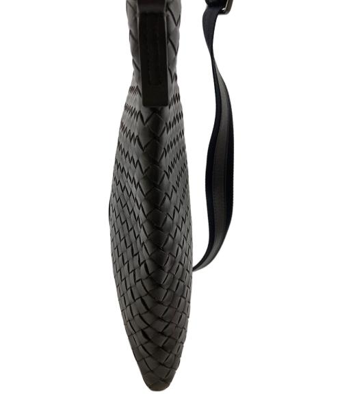 BOTTEGA VENETA（ボッテガベネタ）BOTTEGA VENETA (ボッテガベネタ) イントレチャート レザーショルダーバック ブラウンの古着・服飾アイテム