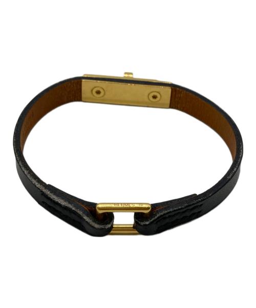 HERMES（エルメス）HERMES (エルメス) マイクロケリー ブレスレット ブラックの古着・服飾アイテム