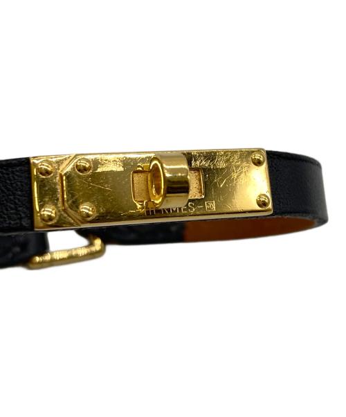 HERMES（エルメス）HERMES (エルメス) マイクロケリー ブレスレット ブラックの古着・服飾アイテム